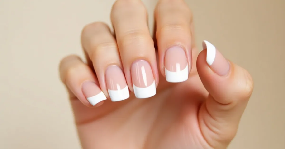 french tip press on nails