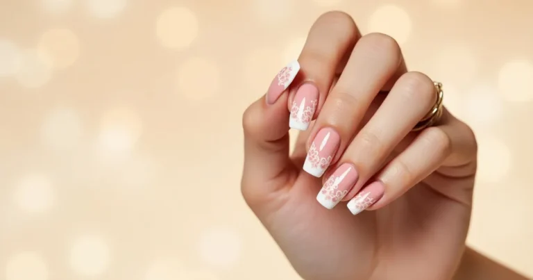 pink french manicure