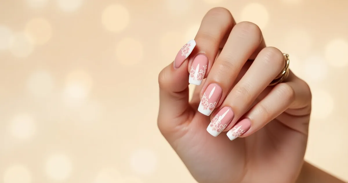 pink french manicure