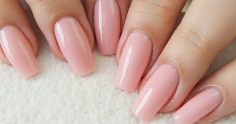 light pink gel nail polish