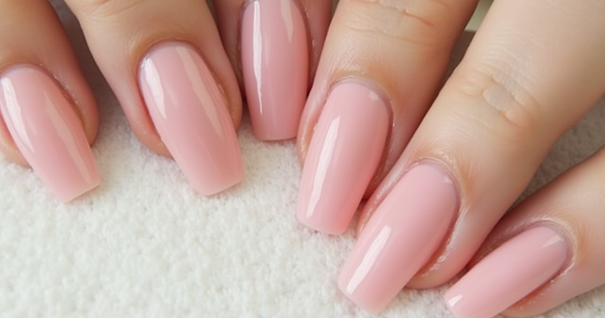 light pink gel nail polish