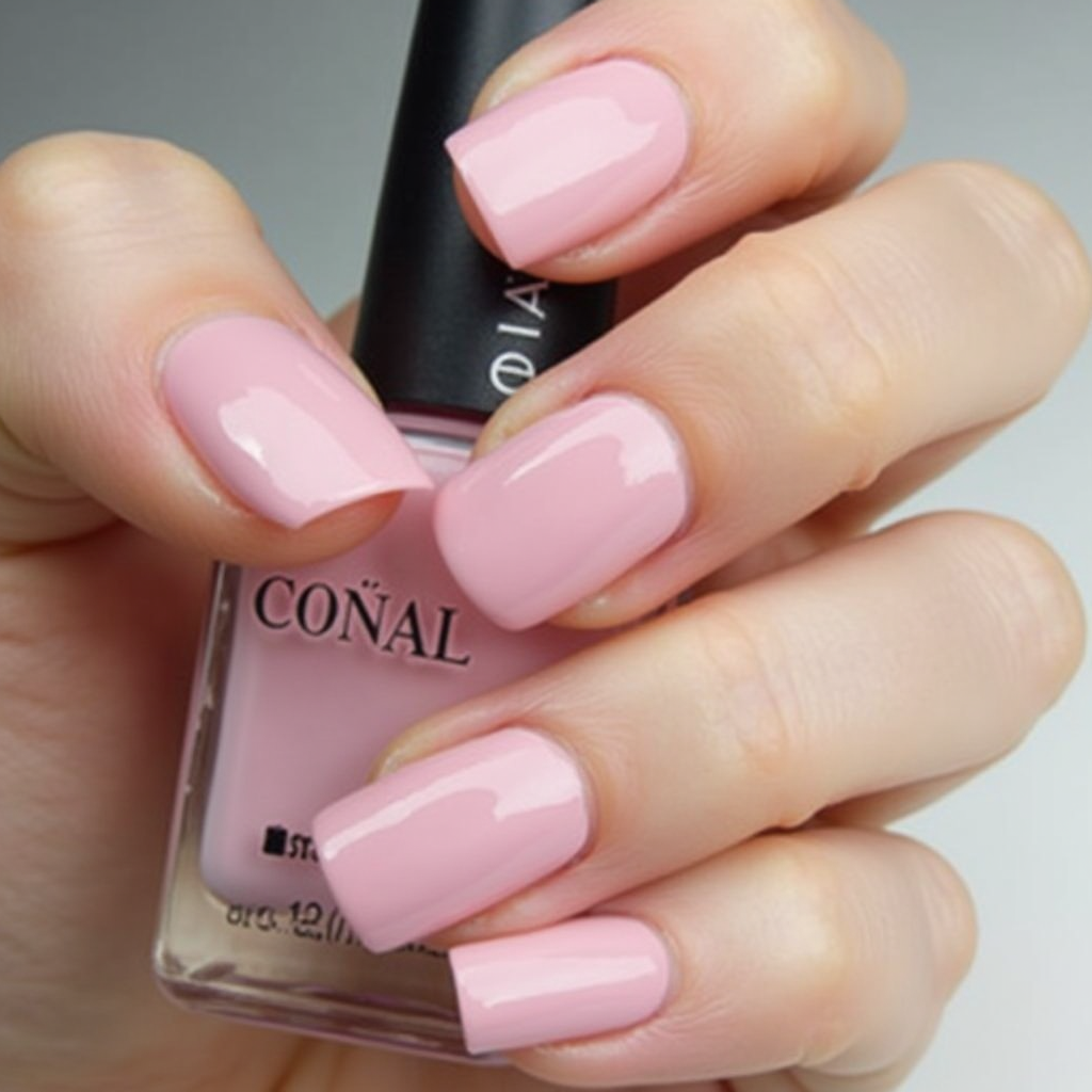 light pink gel nail polish