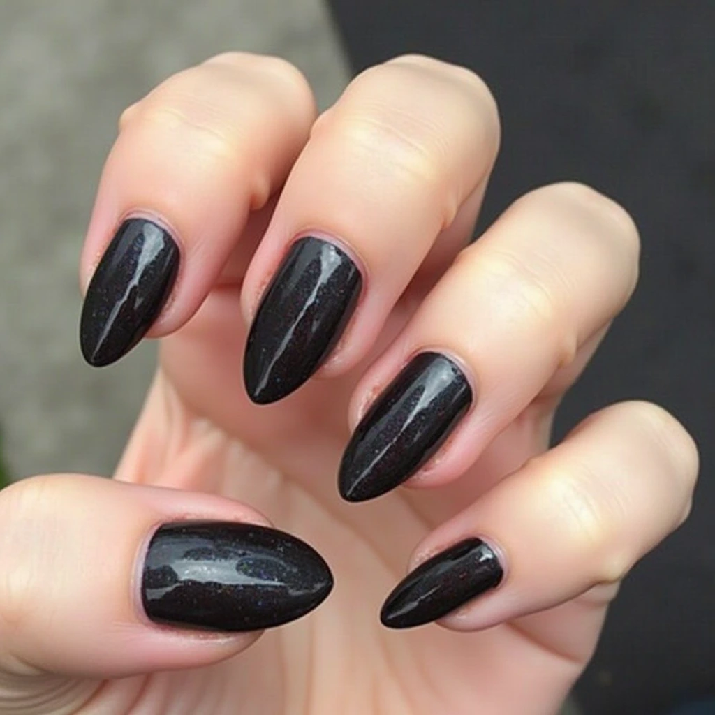 black nail designs