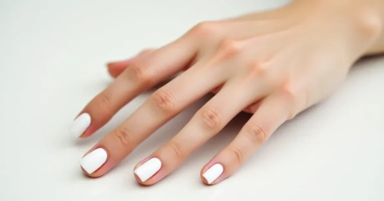 trendy short white nail designs