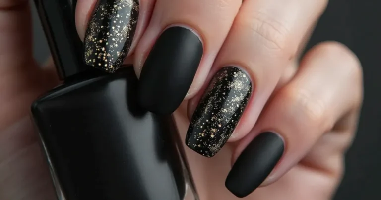 Find unique black nail polish ideas for bold and beautiful nails. Get inspired with creative nail art tips and trendy styles at NailsXDesigns