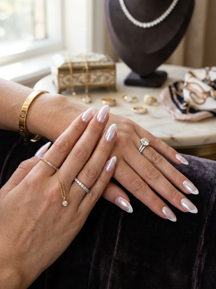 glazed donut stunning french tip nail designs