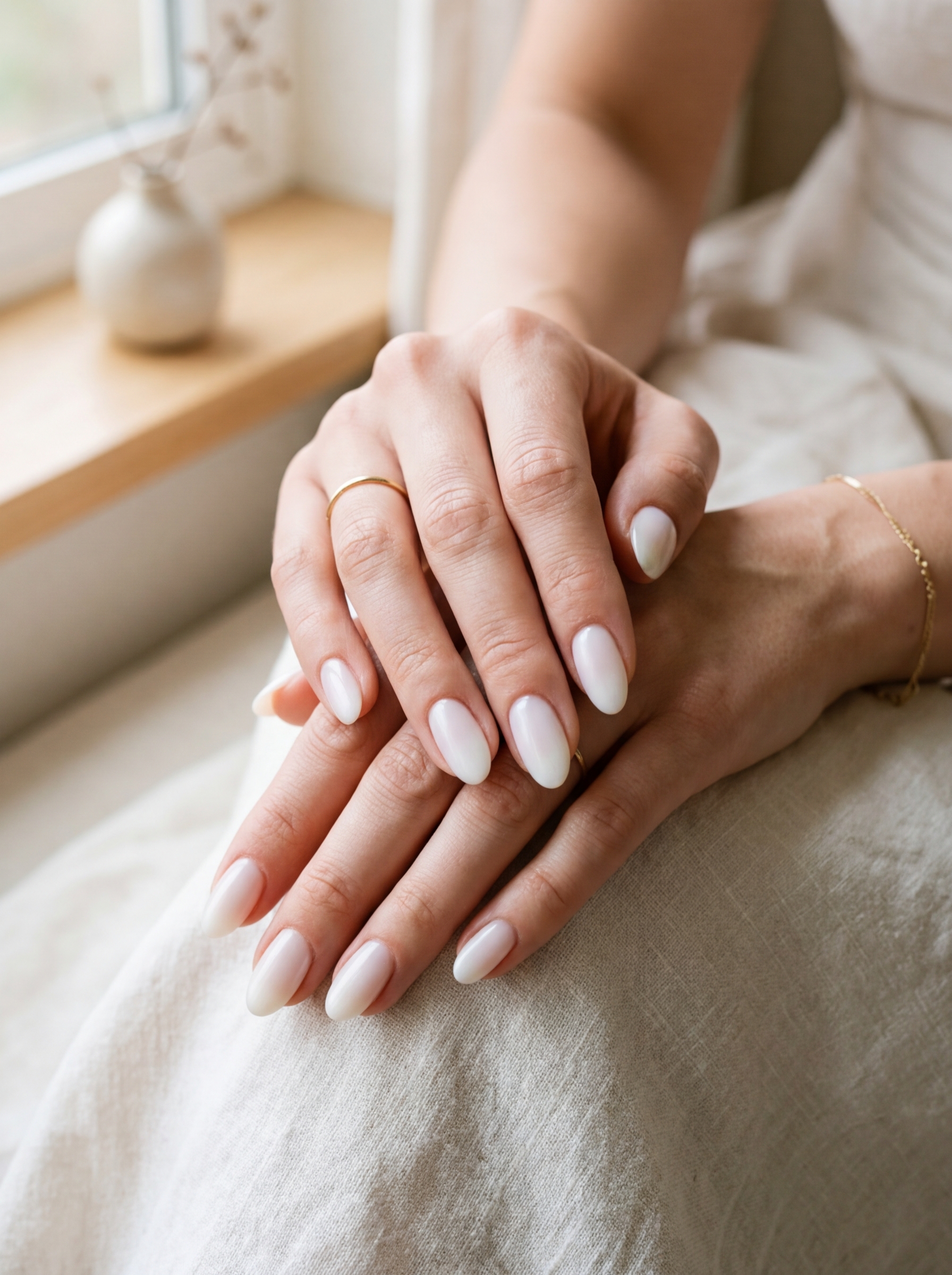 3. The 'Cloud Dancer' Milky Ombré