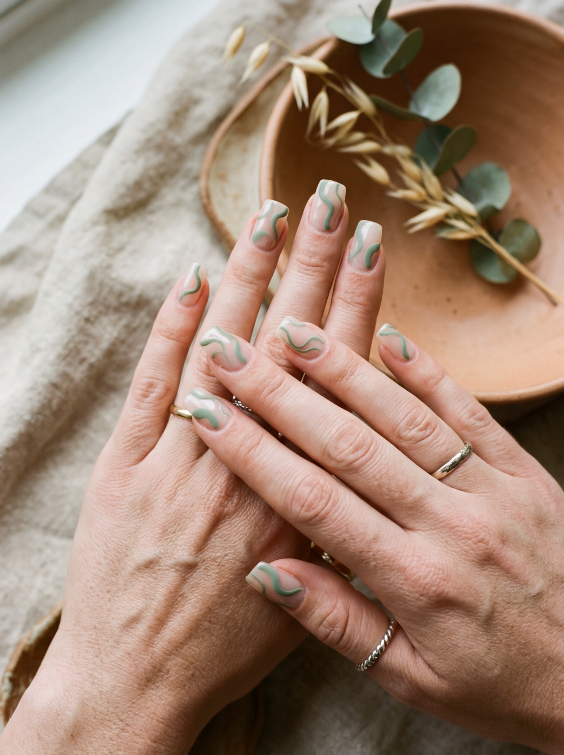 6. Sage Green Negative Space