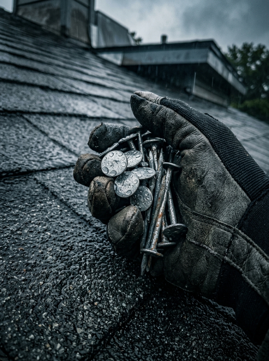 4. Galvanized Roofing Nails: Weather Resistance