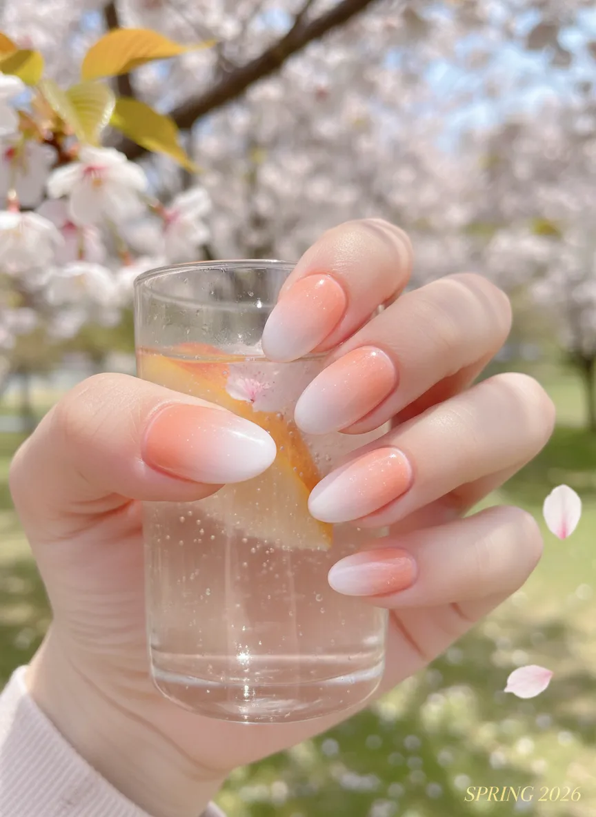 trendy spring nails 2026 aura gradient