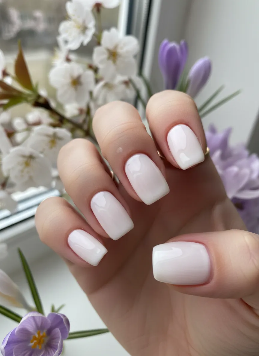 trendy spring nails 2026 natural squoval